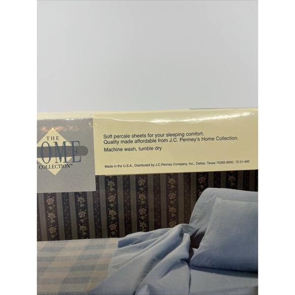 Vtg Twin Extra Long Flat Sheet Light Camel JC Penney USA NWT 66" X 102" - Picture 4 of 7